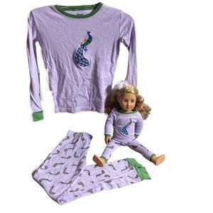 Leveret Matching Pajama Set for Girls and 18" Doll Size 12 Years